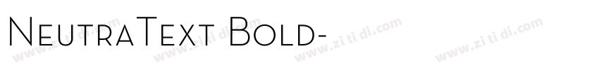 NeutraText Bold字体转换
